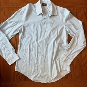 Van Heusen Slim Blue and White Dress Shirt